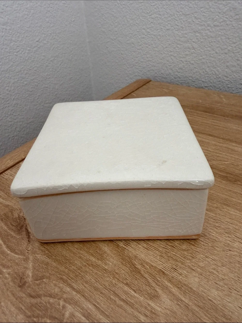 Artisan Ceramic Container with Mini Heart Candles